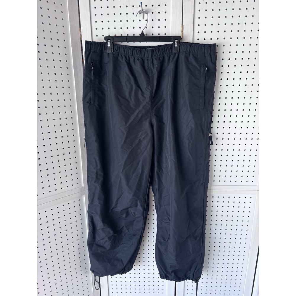 Colorado Men's XXL Black Mesh Lined 100% Nylon Rain Snow Pants Outdoor Cargo